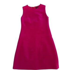 Luisa Spagnoli Grenton Wool Blend Shift Dress Fuchsia Pink IT 40 US 4 NWOT